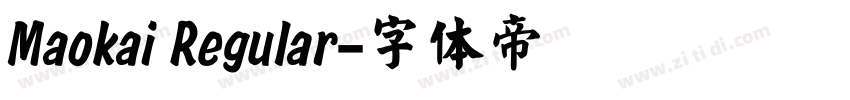 Maokai Regular字体转换
